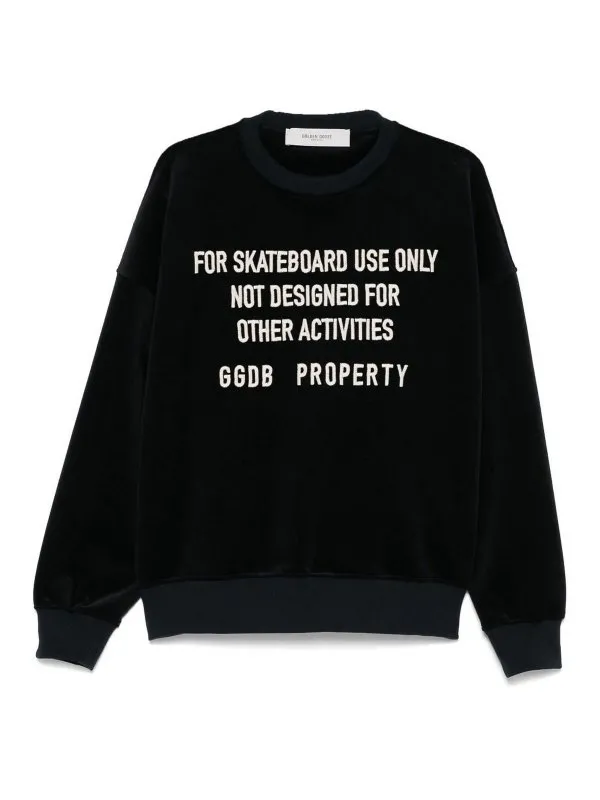 Golden Goose Pull Col Rond - Noir - Noir | GUP01938P00187250907