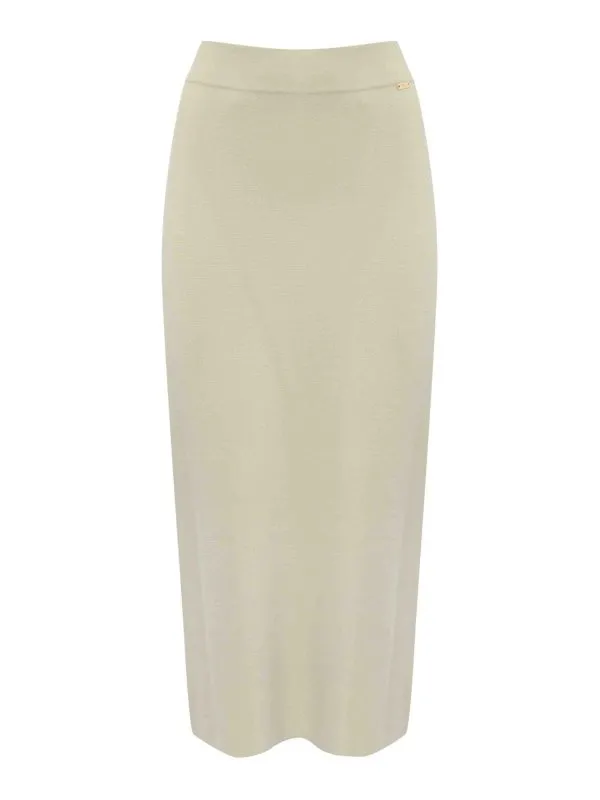 Fay Jupe Midi - Crème - Crème - Femme | NXW92504620XAUB008