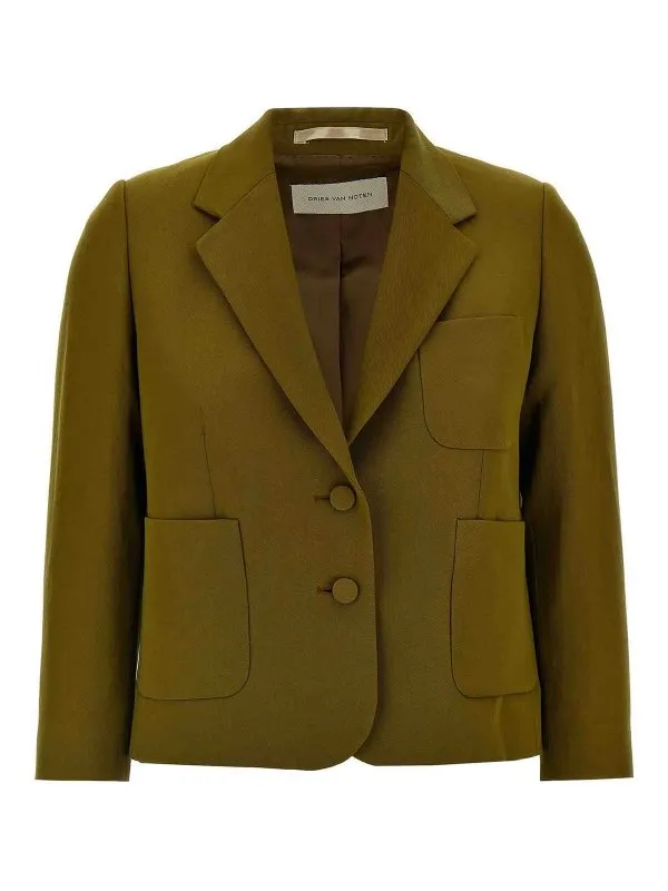 Dries Van Noten Blazer - Vert - Vert - Femme | 25101040315276E15