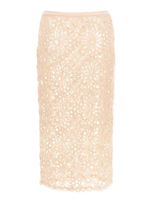 Norma Kamali Jupe Midi - Couleur Chair - Femme | ST125SCRP42832