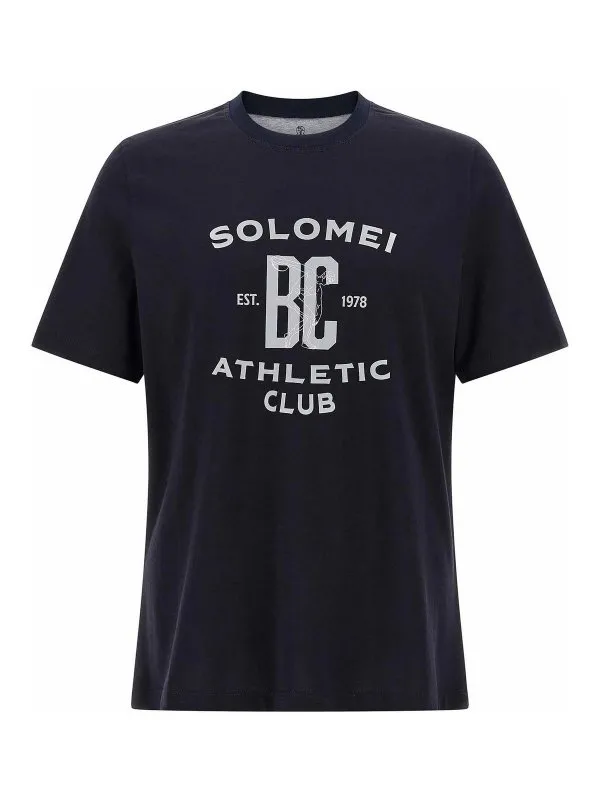 Brunello Cucinelli T-Shirt - Bleu - Bleu - Homme | M0B133386GC4425