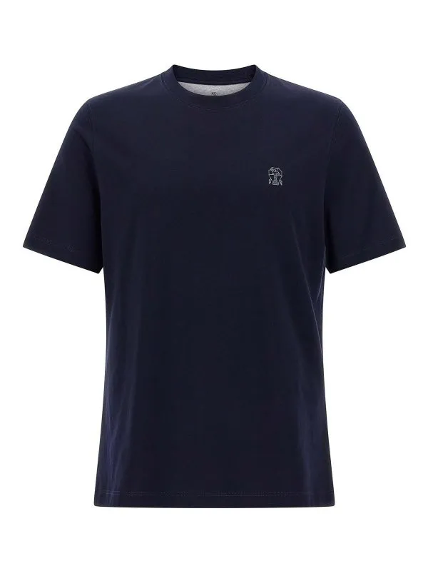 Brunello Cucinelli T-Shirt - Bleu - Bleu - Homme | M0B138440CD325