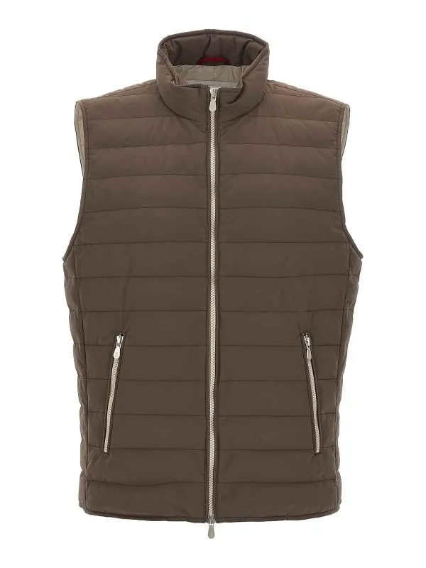 Brunello Cucinelli Gilet - Marron - Marron - Homme | MM4911797CTL01