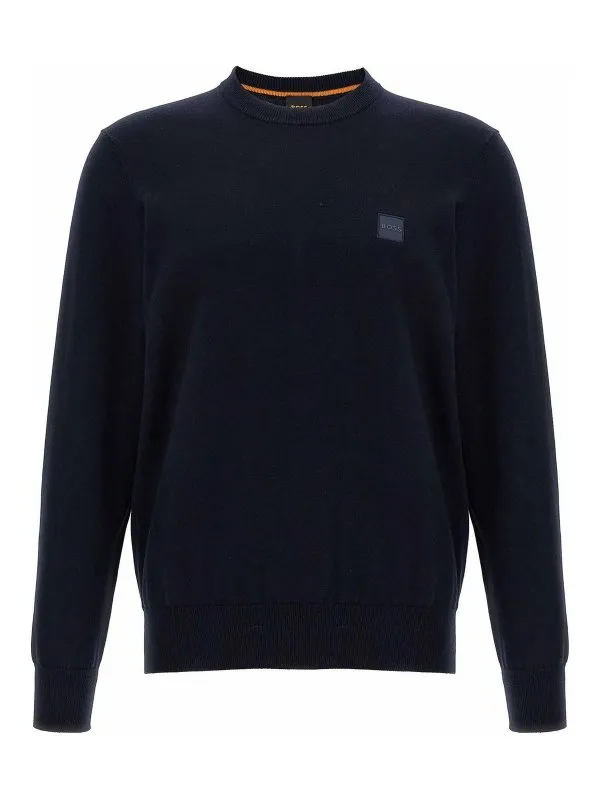 Hugo Boss Pull Col Rond - Bleu - Bleu - Homme | 50527583404