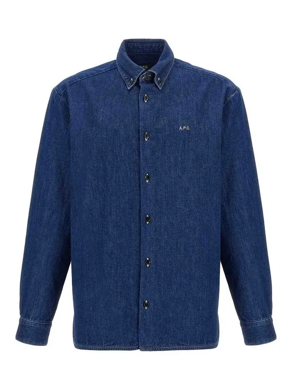 A.P.C. Chemise - Bleu - Bleu - Homme | COHALH12586IAI