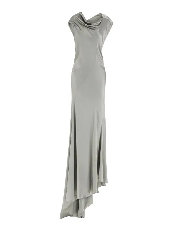 Alberta Ferretti Robe Au Genou - Gris - Gris | 040166270483