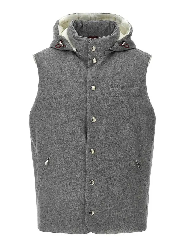 Brunello Cucinelli Gilet - Gris - Gris - Homme | MM4701775CDH81