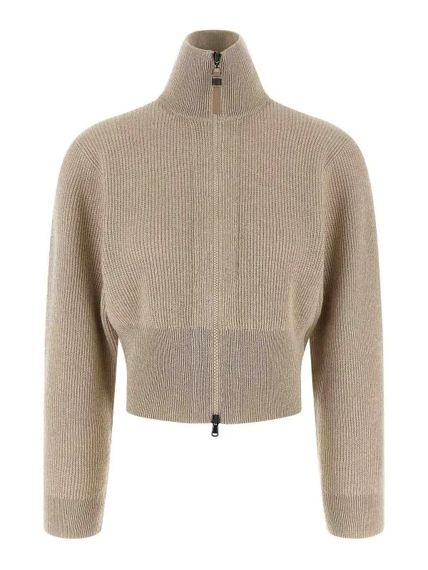 Brunello Cucinelli Cardigan - Beige - Beige | M1E224716CEF37