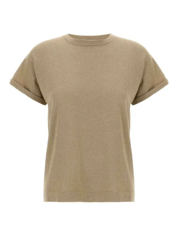 Brunello Cucinelli T-Shirt - Beige - Beige - Femme | M41810000C077