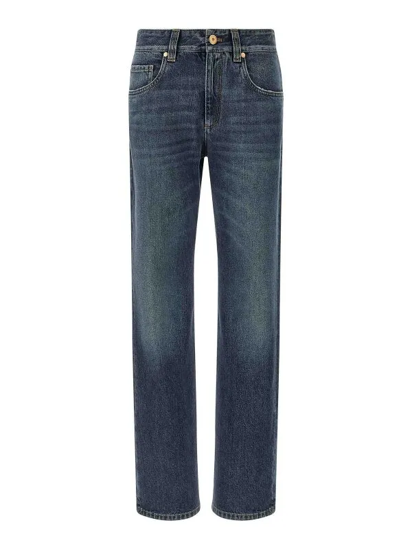 Brunello Cucinelli Jean Bootcut - Bleu - Bleu | MA095P4035C9039