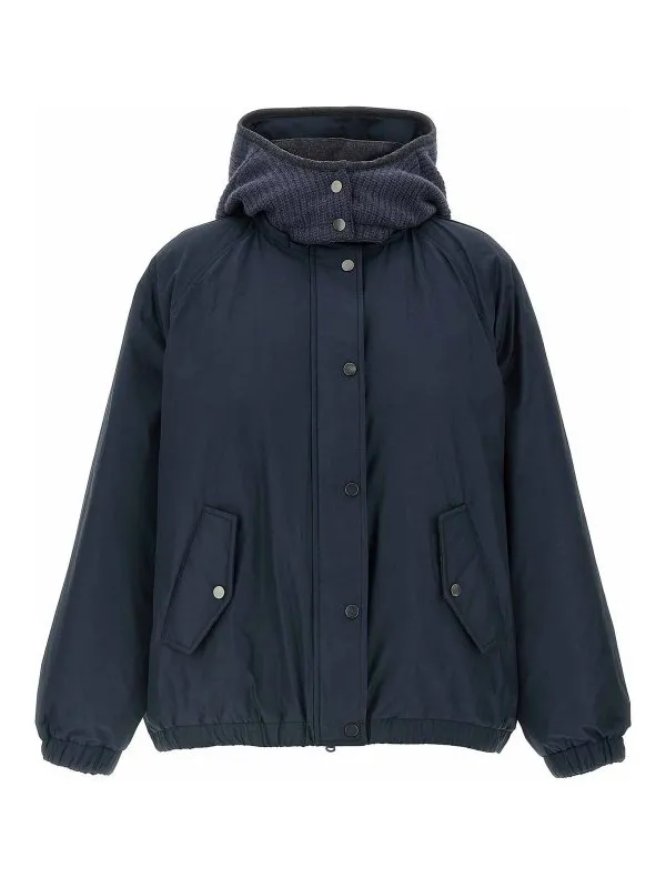 Brunello Cucinelli Blouson Rembourré - Bleu | MG5017852C4072