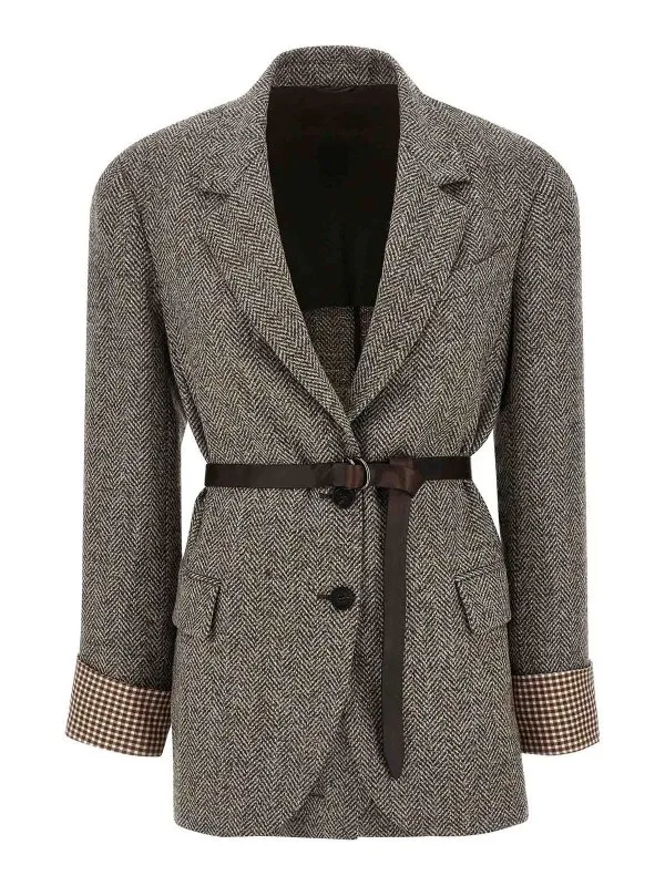 Brunello Cucinelli Blazer - Marron - Marron - Femme | MG5297399C136