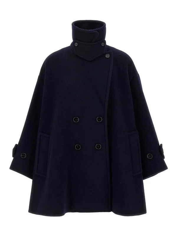 Chloe' Manteau Court - Bleu - Bleu - Femme | CH25AMA2695248B