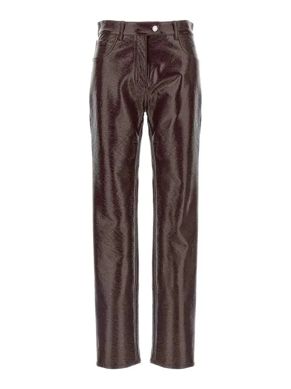 Courreges Pantalons Décontractés - Rouge Brun | PERCPA013VY00144010