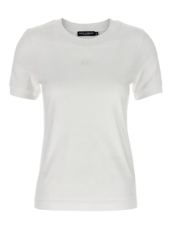 Dolce & Gabbana T-Shirt - Blanc - Blanc - Femme | F8N08ZGDC9CW0800