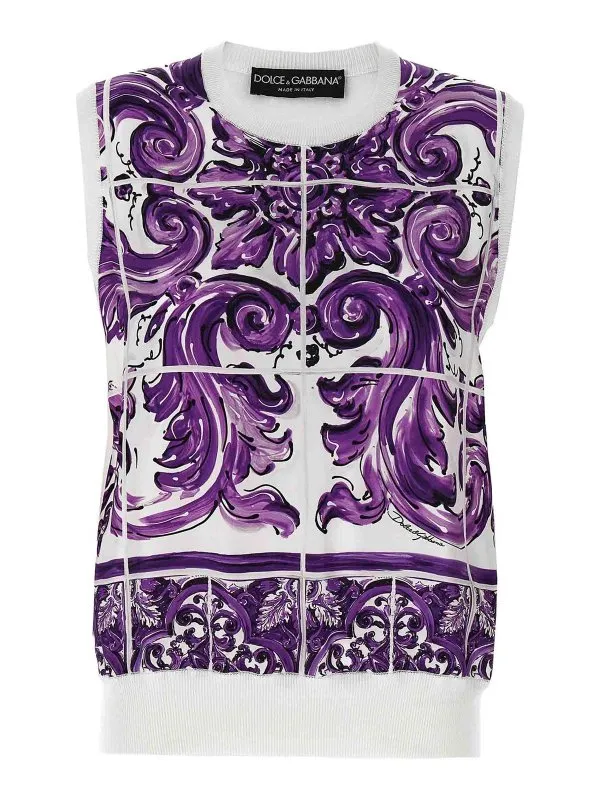 Dolce & Gabbana Gilet - Violet - Violet - Femme | FXT06TJBSJFH25DQ