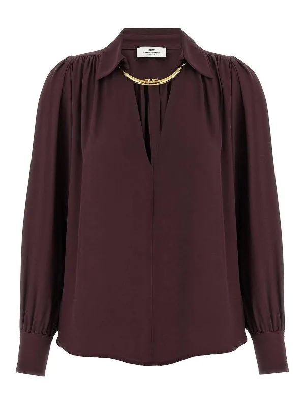 Elisabetta Franchi Chemise - Violet - Violet - Femme | CA12356E2EA4