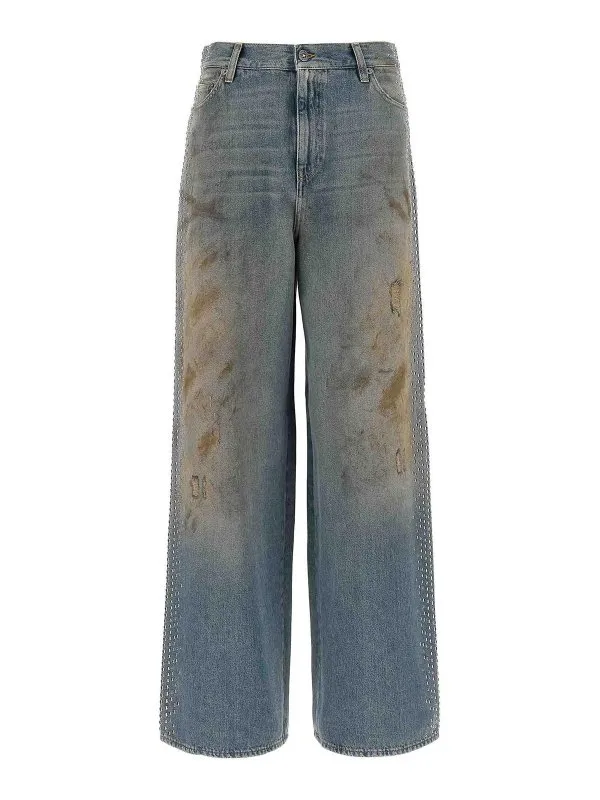 Golden Goose Jean Bootcut - Bleu - Bleu | GWP02079P00207650491