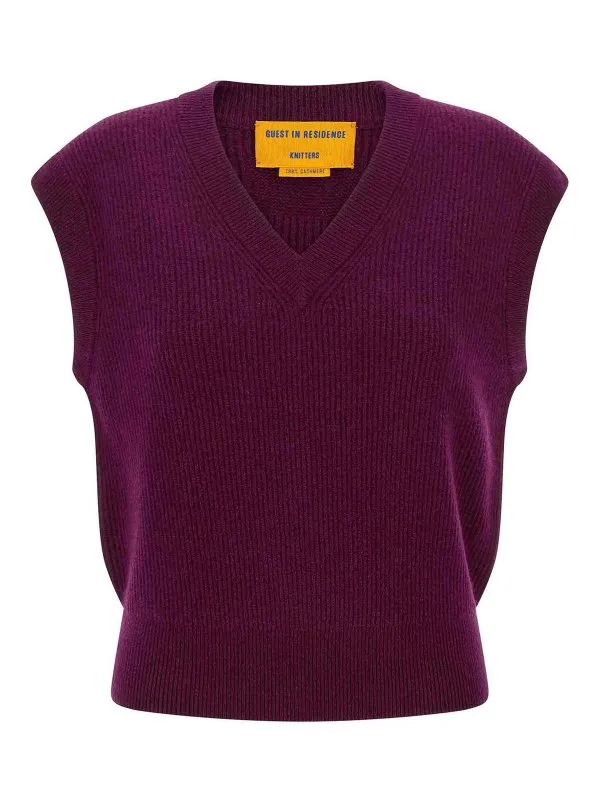 Guest in Residence Gilet - Violet - Violet | W30710RMAUBERGINE
