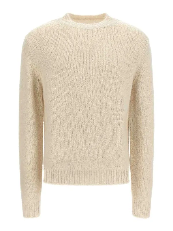 Jil Sander Pull Col Rond - Blanc - Blanc | J47GP0021J14523105