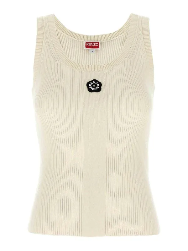 Kenzo Top - Blanc - Blanc - Femme | FF62TO6133LG01 | thebs.com