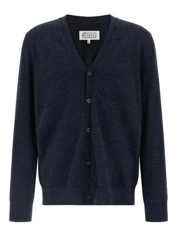 Maison Margiela Cardigan - Bleu - Bleu | S50HP0027M13098511M