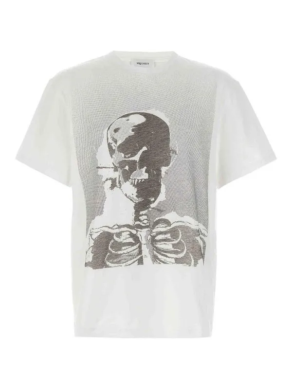Alexander Mcqueen T-Shirt - Blanc - Blanc - Homme | 839222QTADV0909