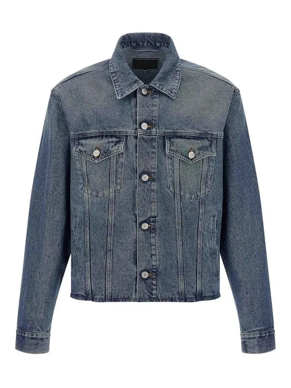 MM6 Maison Margiela Veste En Jean - Bleu | SH0AM0026M30018965