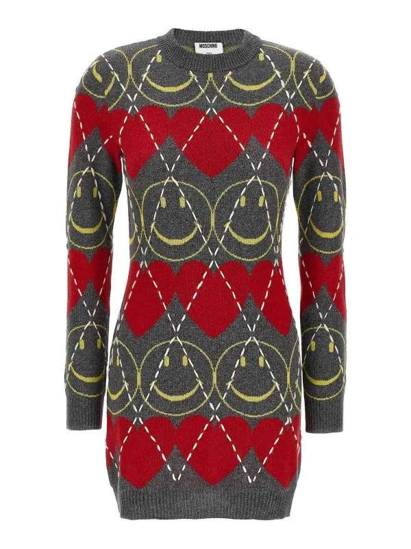 Moschino Robe Au Genou - Multicolore - Multicolore | 048655021506