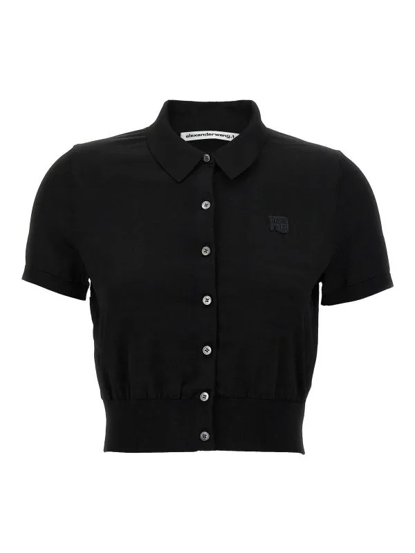 T By Alexander Wang Polo - Noir - Noir - Femme | 4KC3253065001