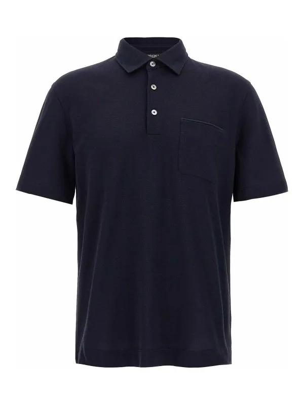 Zegna Polo - Bleu - Bleu - Homme | UG392A2G752B09001 | thebs.com