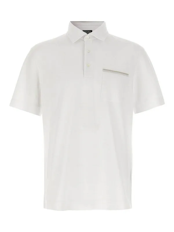 Zegna Polo - Blanc - Blanc - Homme | UG392A2G752N00001