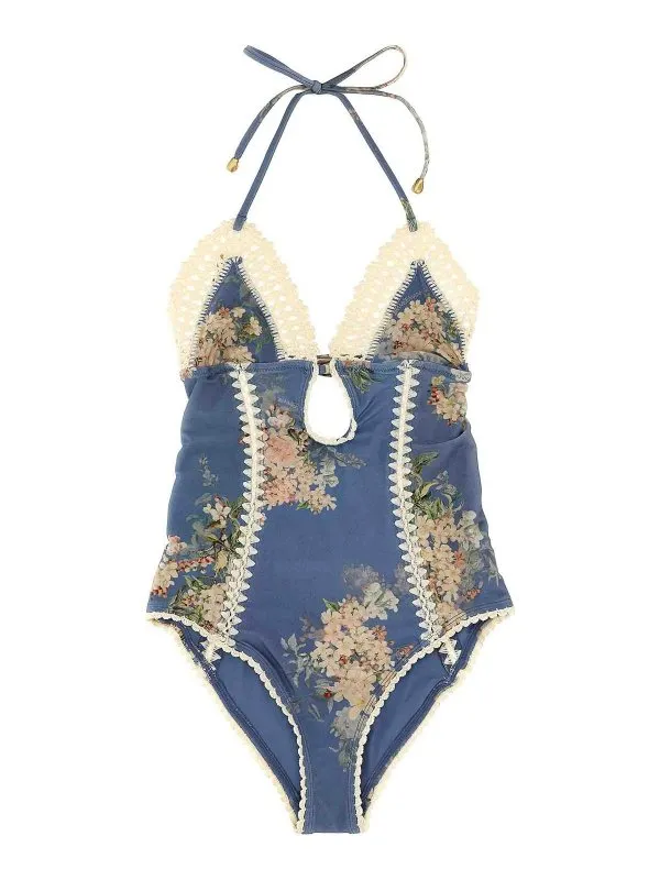 Zimmermann Maillot De Bain - Bleu Clair | 4140WSS255TEBLBOFL