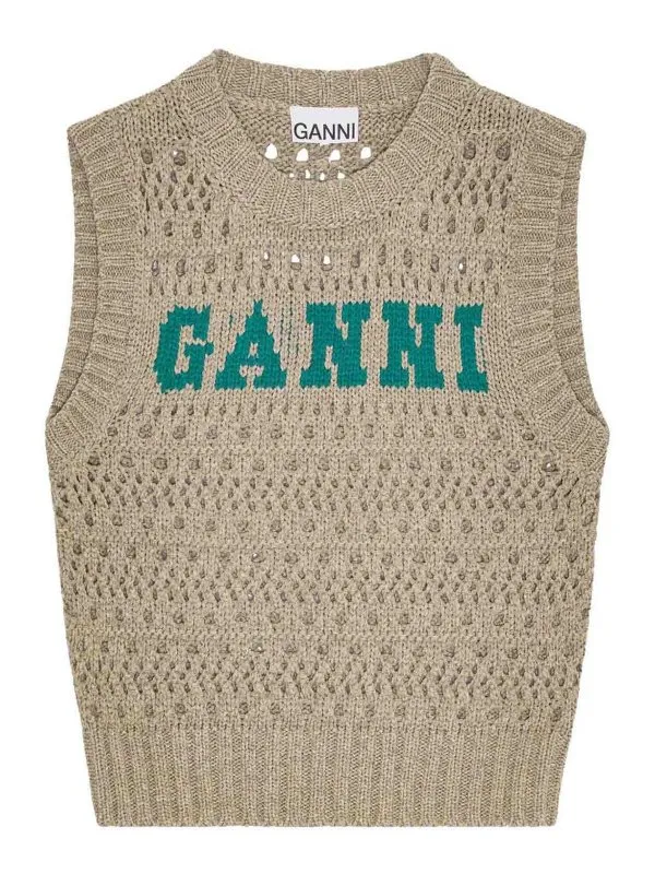 Ganni Gilet - Vert - Vert - Femme | K2428921 | thebs.com