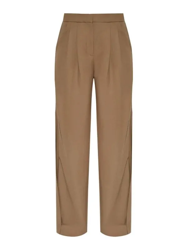 Iro Pantalons Décontractés - Marron Clair | 25SWP23CIRSEKAK0125S