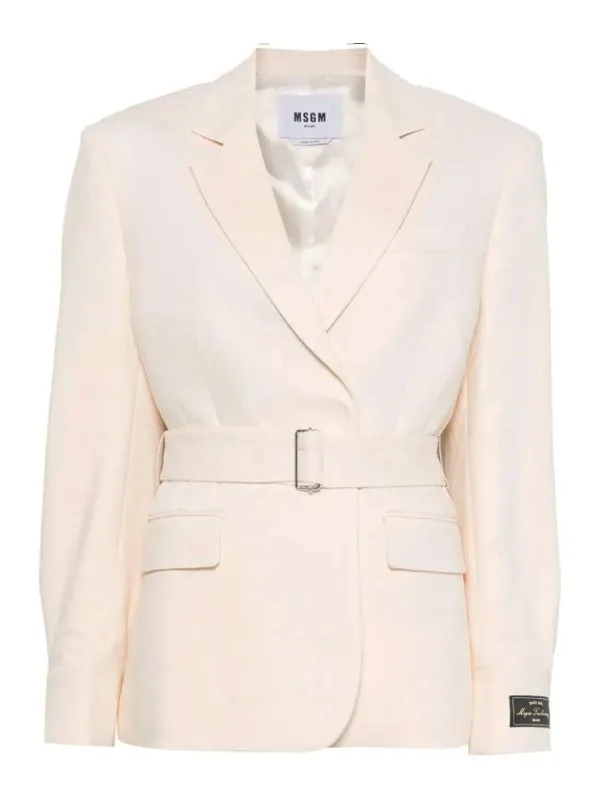 M.S.G.M. Veste Casual - Blanc - Blanc - Femme | 3841MDG2425710602