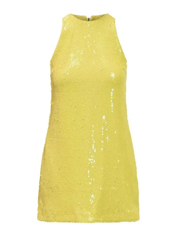 M.S.G.M. Robe De Cocktail - Jaune - Jaune | 3842MDA2325730906