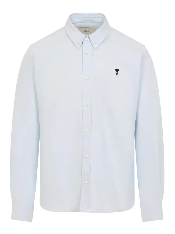 Ami Paris Chemise - Bleu - Bleu - Homme | HSH763CO0031450