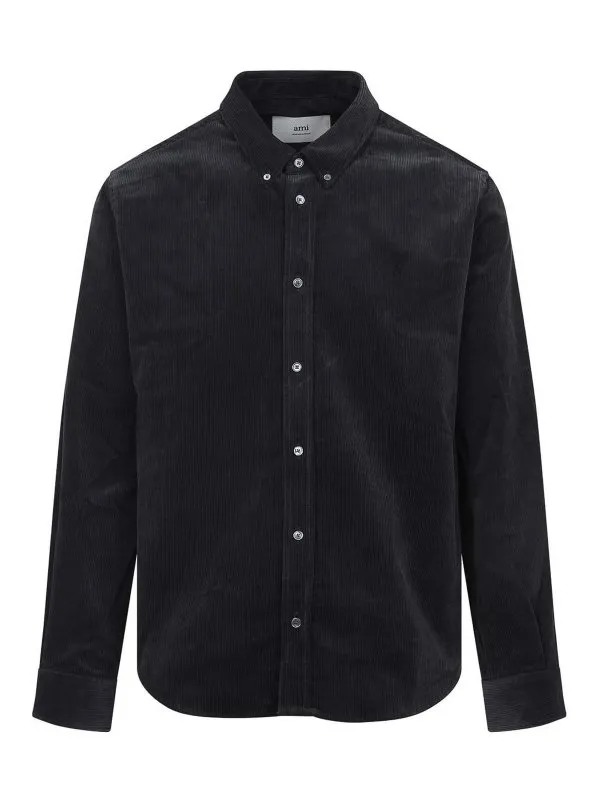 Ami Paris Chemise - Gris Foncé - Gris Foncé | HSH797CO0089020