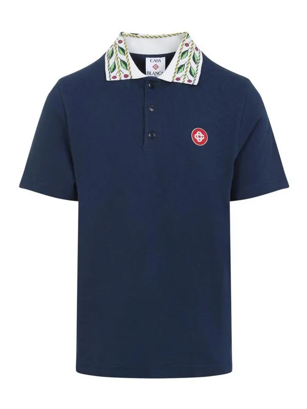 Casablanca T-Shirt - Bleu Foncé - Bleu Foncé | MPF25JTP24302NAVY