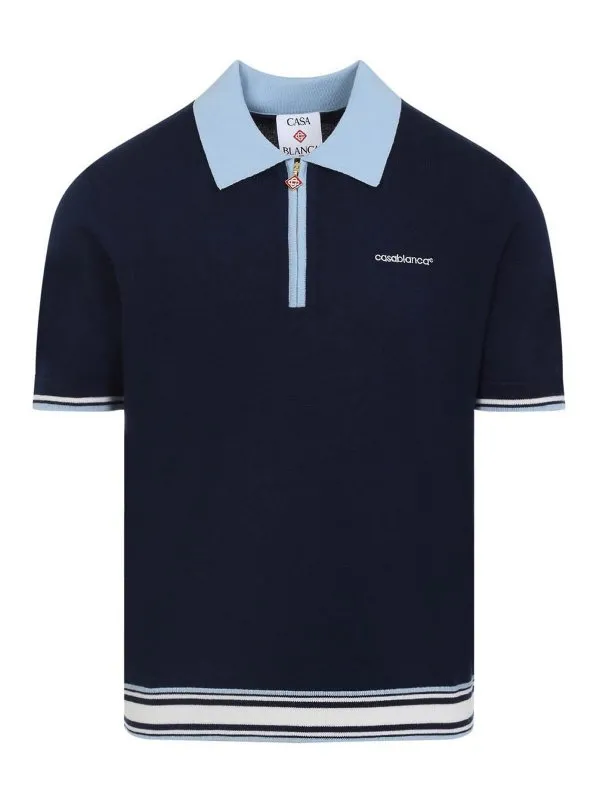 Casablanca Polo - Bleu - Bleu - Homme | MPF25KW100201BLUE