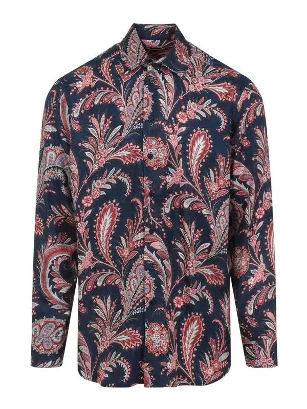 Etro Chemise - Bleu - Bleu - Homme | MRIB000199SA1I7X0885