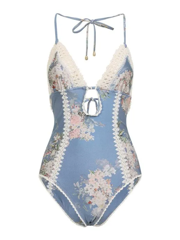 Zimmermann Maillot De Bain - Bleu - Bleu - Femme | 4140WSS255TEAL