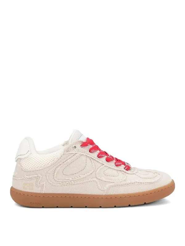 Ganni Baskets - Crème - Crème - Femme | S3079518 | thebs.com