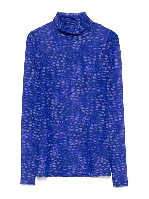 Dries Van Noten Pull Col Roulé - Violet | 25101115916194E15