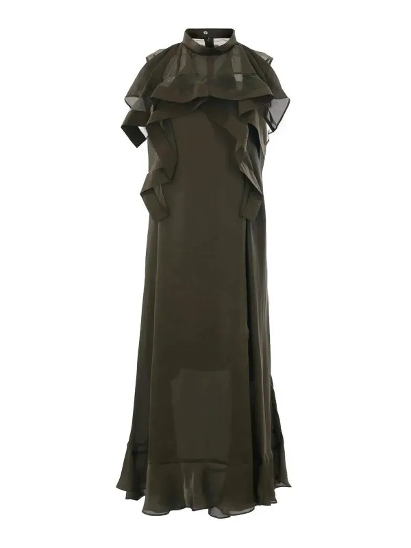 Sacai Robe De Soirée - Argent - Argenté - Femme | 2507841KHAKI