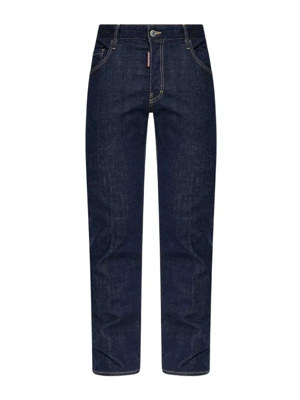 Dsquared2 Jean Droit - Foncé Délavé - Homme | S74LB1740S30664470