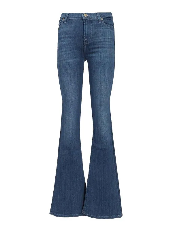 7 For All Mankind Jean Bootcut - Bleu - Bleu | JSHAA230NEMIDBLUE