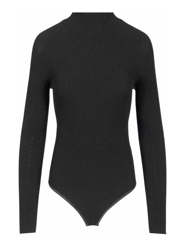 Alaïa Top - Noir - Noir - Femme | AA9B0330K017A995 | thebs.com