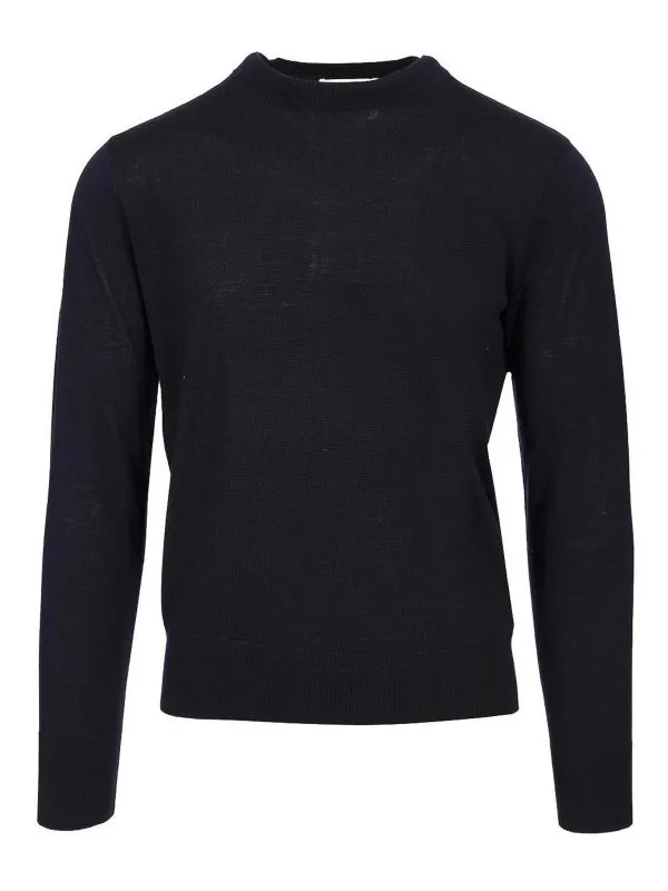 Dries Van Noten Pull Col Rond - Bleu - Bleu | 2510212441700500